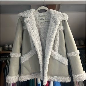 Urban outfitters Sherpa jacket (worn literally once)